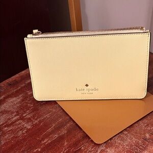Kate Spade Light Yellow Wristlet